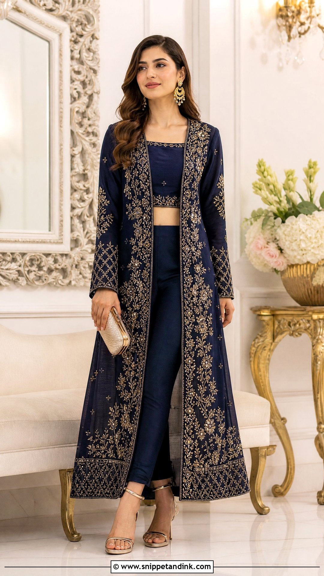 Front Open Gown Dress - Snippet and Ink - 25 New Shadi Dresses