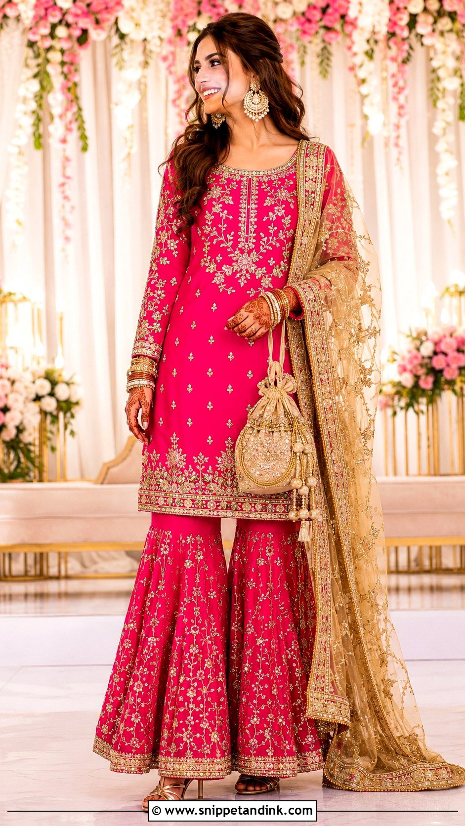 Fuchsia Bridal Zardozi Salwar Suit - Snippet and Ink - 25 Bridal Salwar Suits Wedding