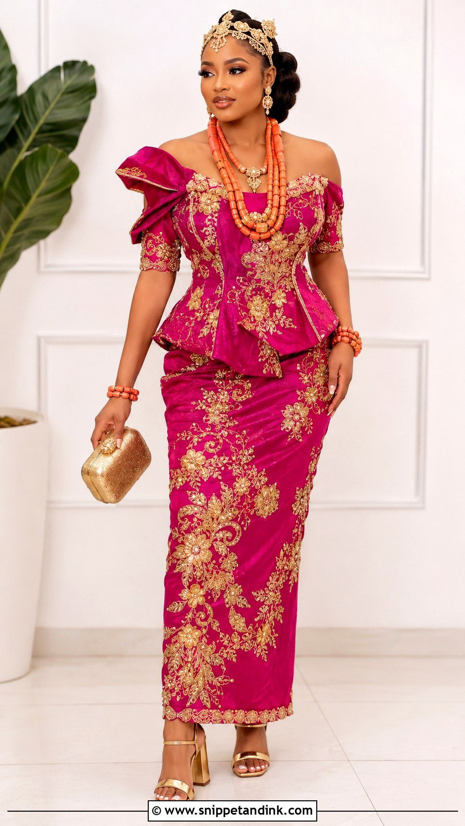 Fuchsia George Outfit For Bride - Snippet and Ink - 20 George Outfit for Bride Ideas