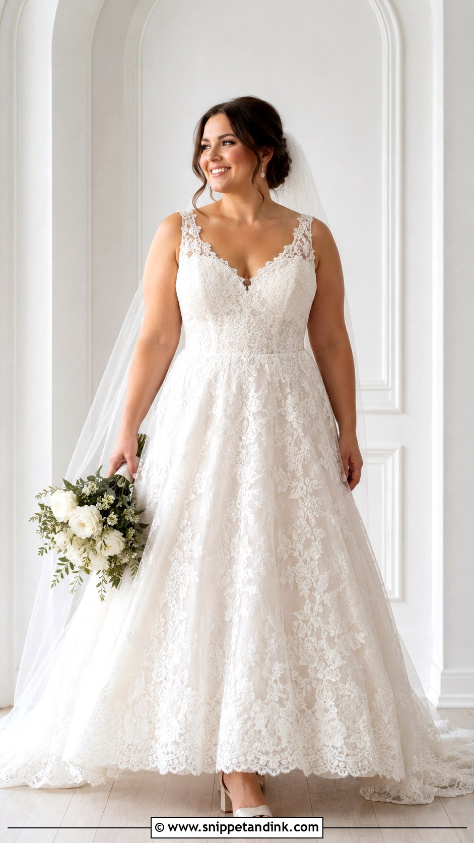 Full Figure A Line Wedding Dress - Snippet and Ink - 25 Full Figure Wedding Dress Ideas