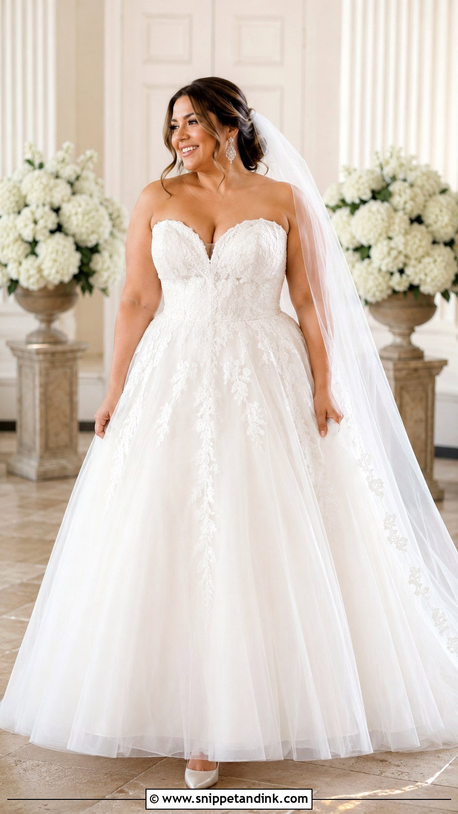 Full Figure Ball Gown Wedding Dress - Snippet and Ink - 25 Full Figure Wedding Dress Ideas