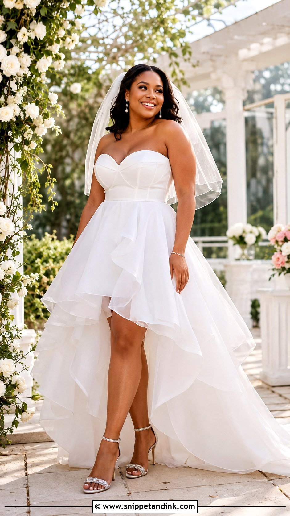 Full Figure High Low Wedding Dress - Snippet and Ink - 25 Full Figure Wedding Dress Ideas
