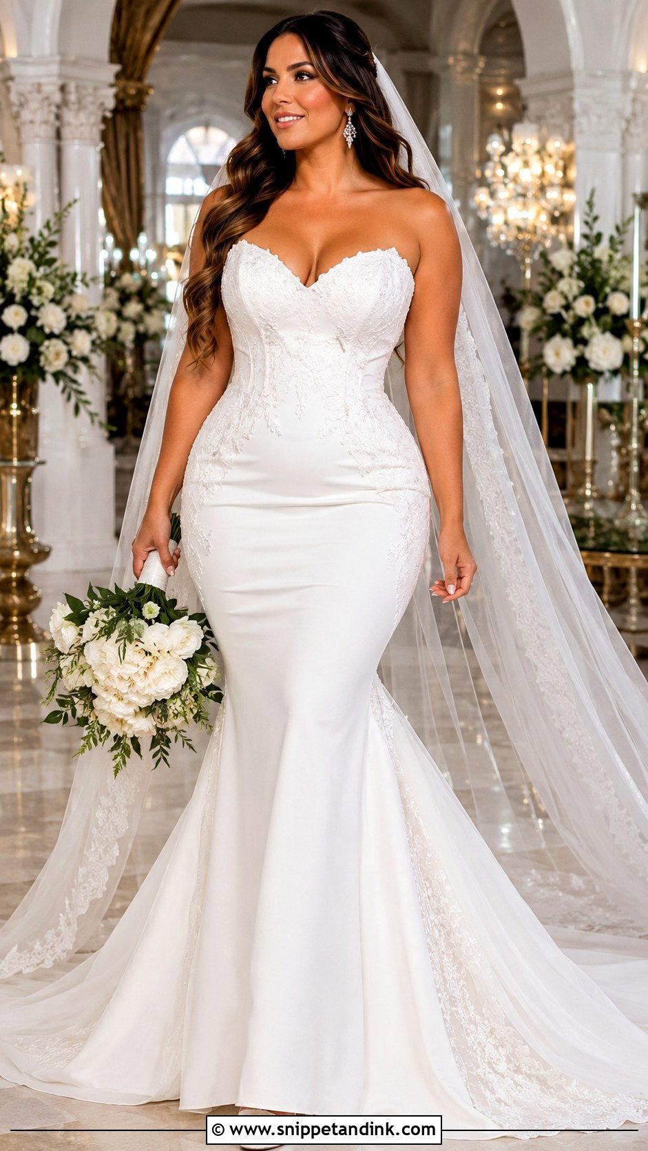 Full Figure Mermaid Wedding Dress - Snippet and Ink - 25 Full Figure Wedding Dress Ideas