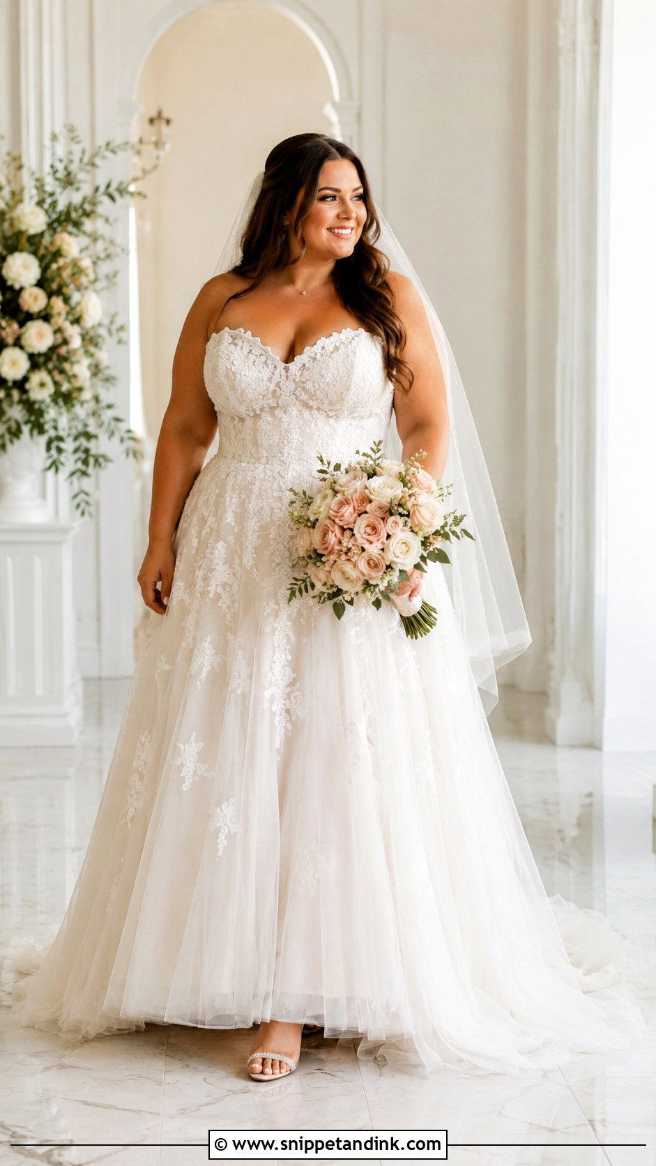 Full Figure Sweetheart Wedding Dress - Snippet and Ink - 25 Full Figure Wedding Dress Ideas