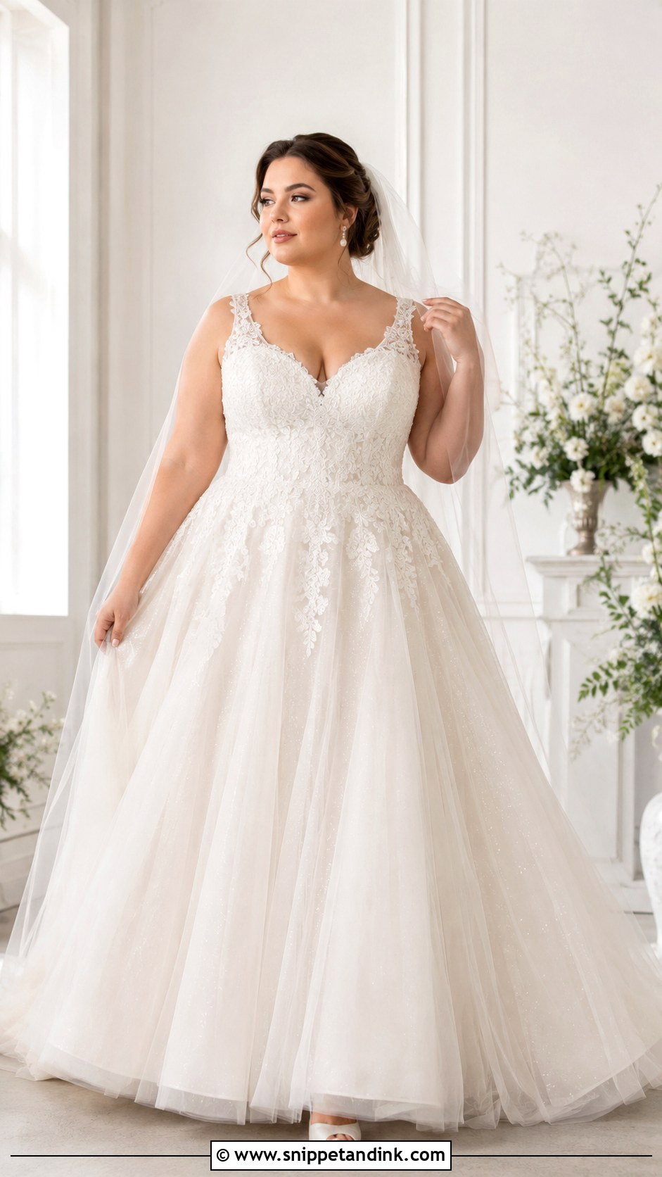 Full Figure Tulle Wedding Dress - Snippet and Ink - 25 Full Figure Wedding Dress Ideas