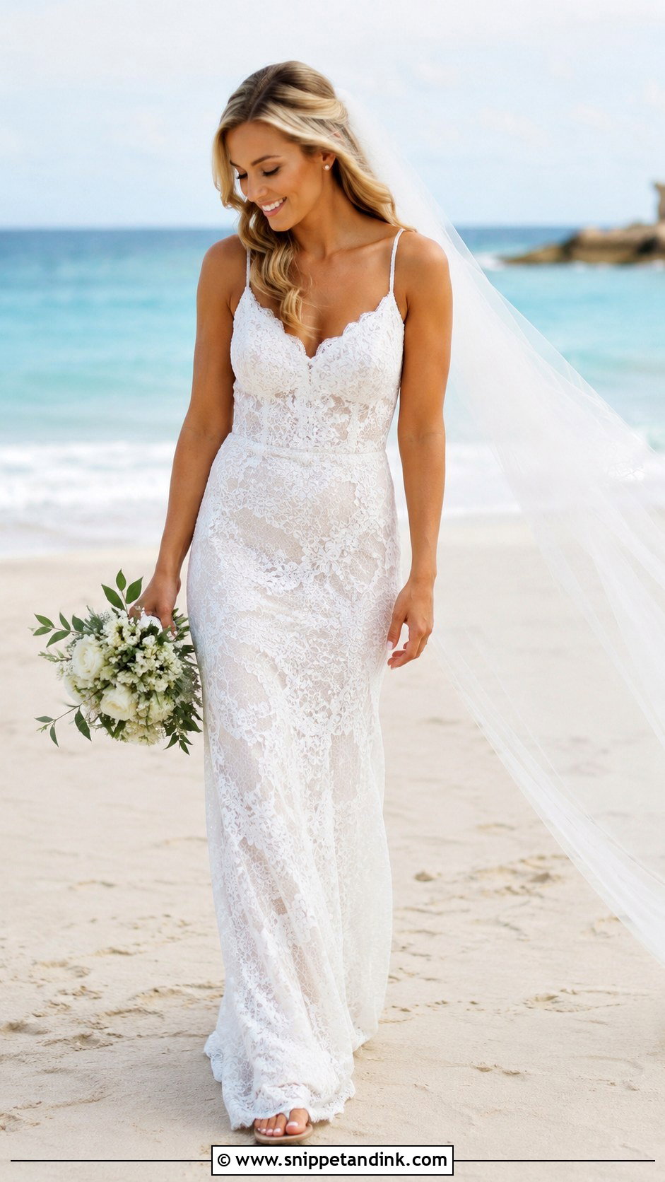 Full Lace Beach Wedding Dress - Snippet and Ink - 25 Full Lace Wedding Dresses