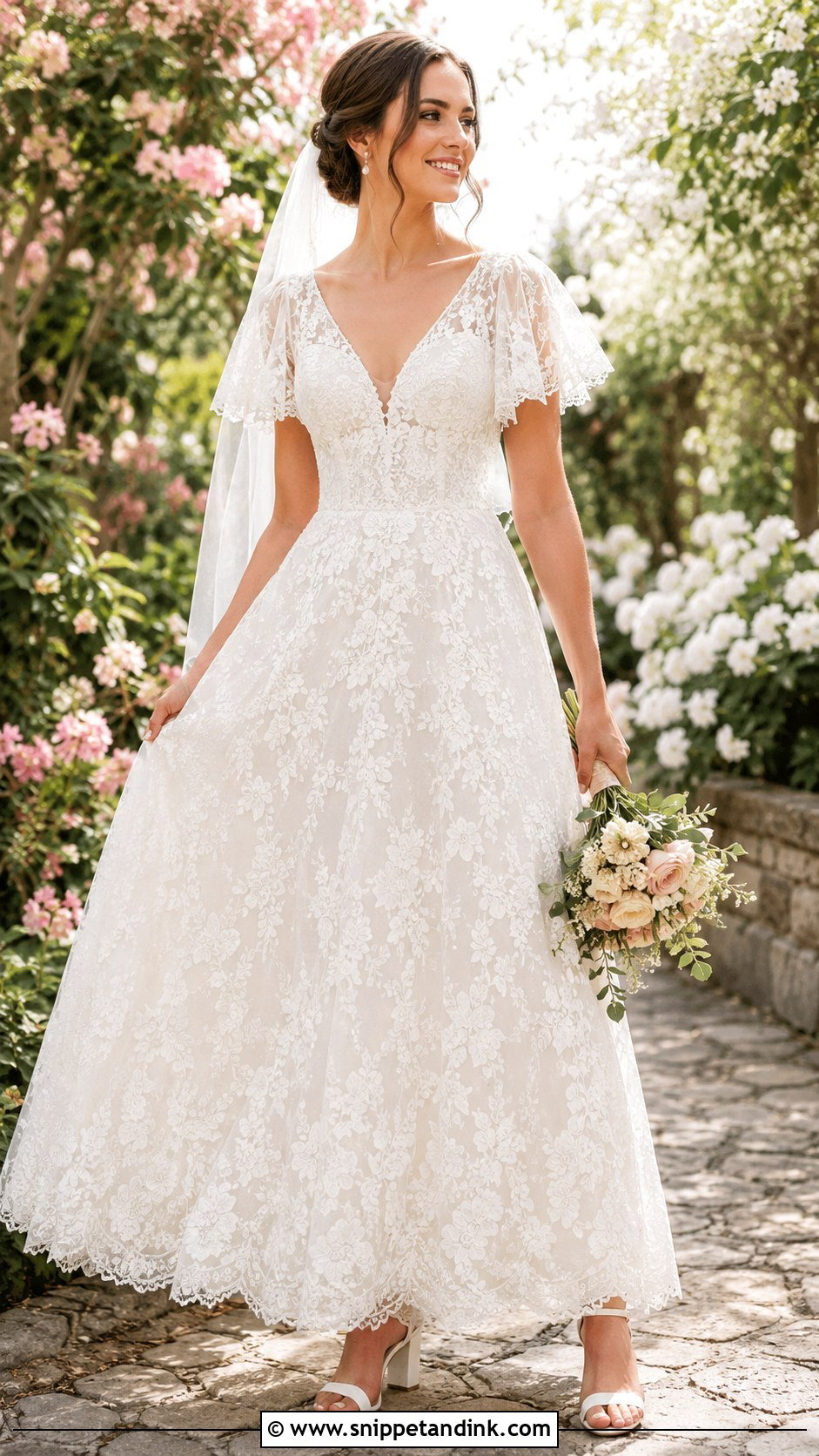 Full Lace Garden Wedding Dress - Snippet and Ink - 25 Full Lace Wedding Dresses