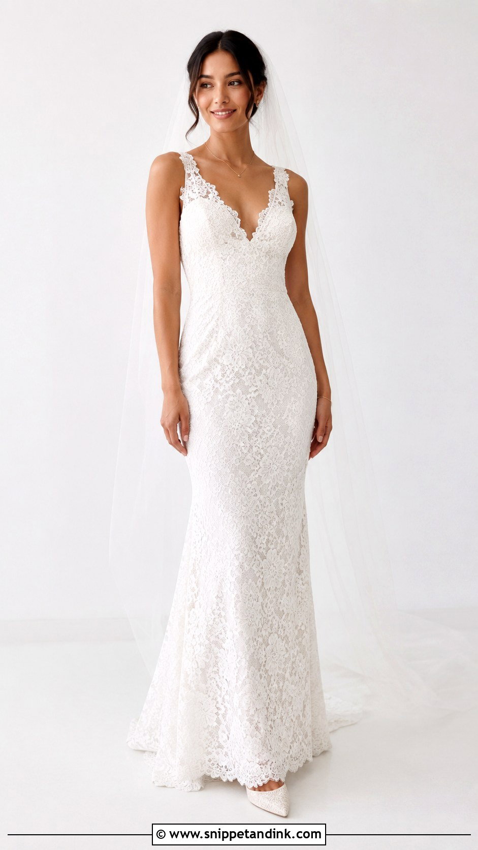 Full Lace Petite Wedding Dress - Snippet and Ink - 25 Full Lace Wedding Dresses