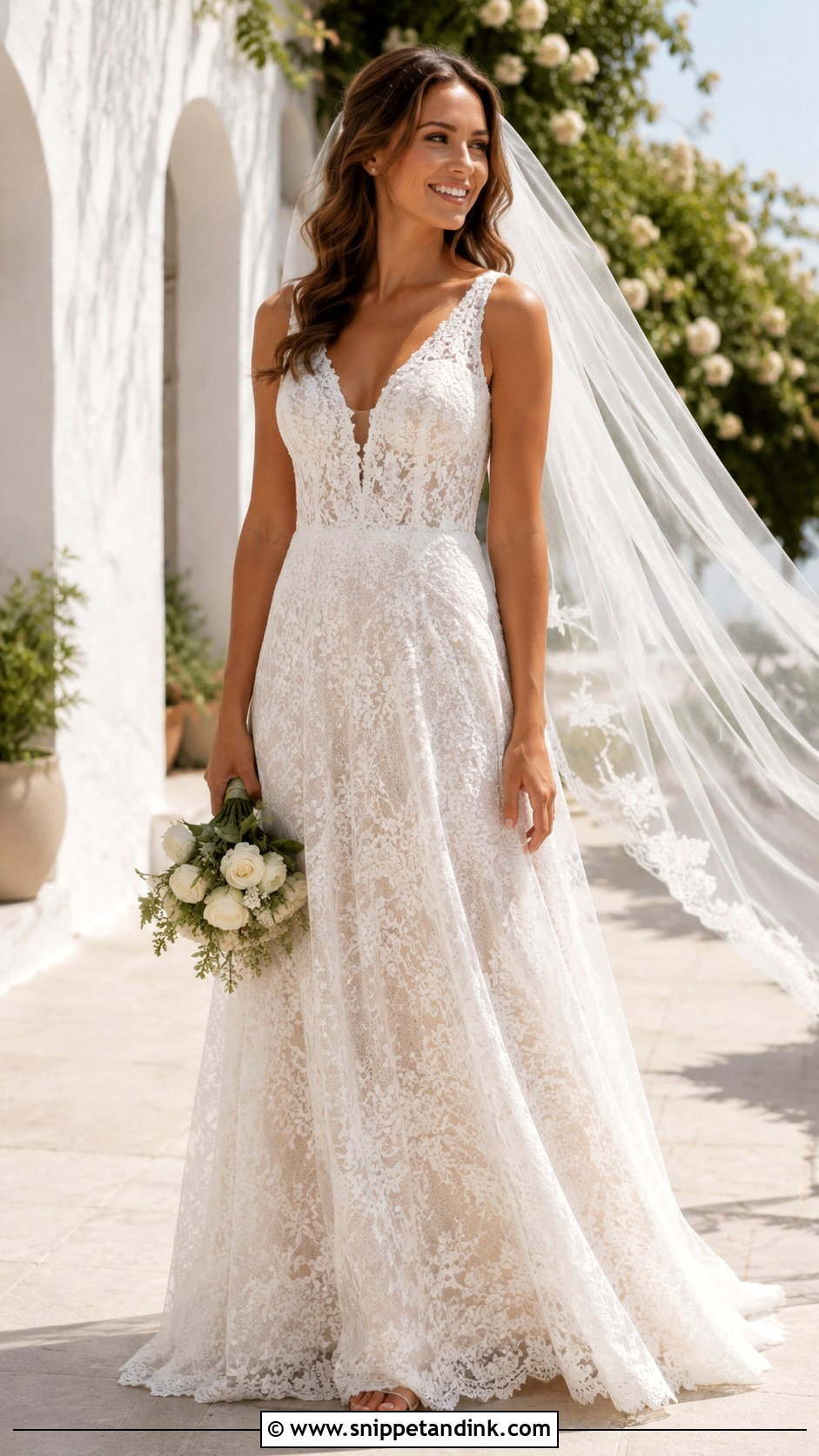 Full Lace Summer Wedding Dress - Snippet and Ink - 25 Full Lace Wedding Dresses