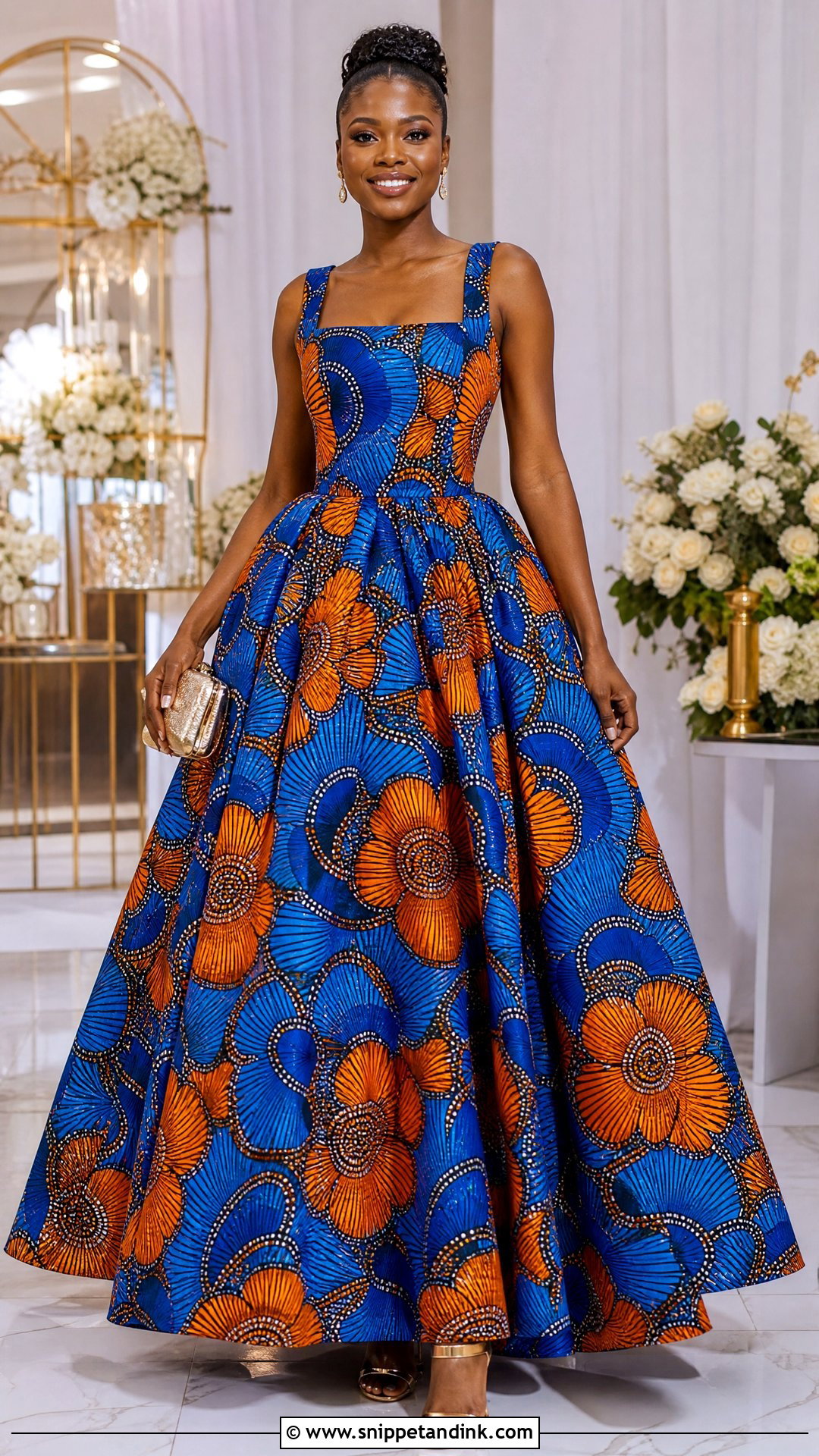Full Skirt Ankara Ball Gown - Snippet and Ink - 25 Big Ankara Gown Styles