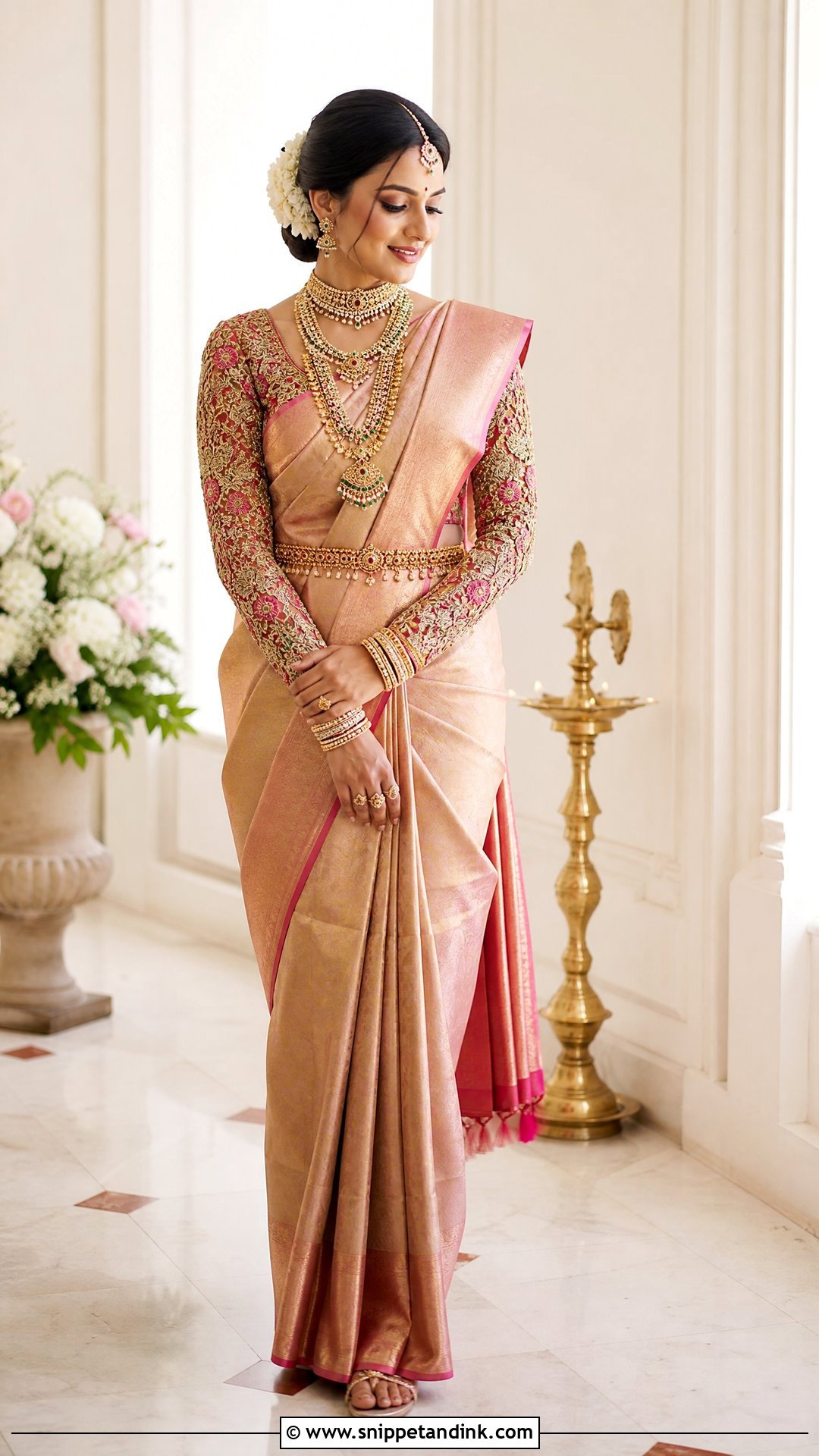 Full Sleeve Aari Work Bridal Blouse - Snippet and Ink - 25 Bridal Aari Work Ideas