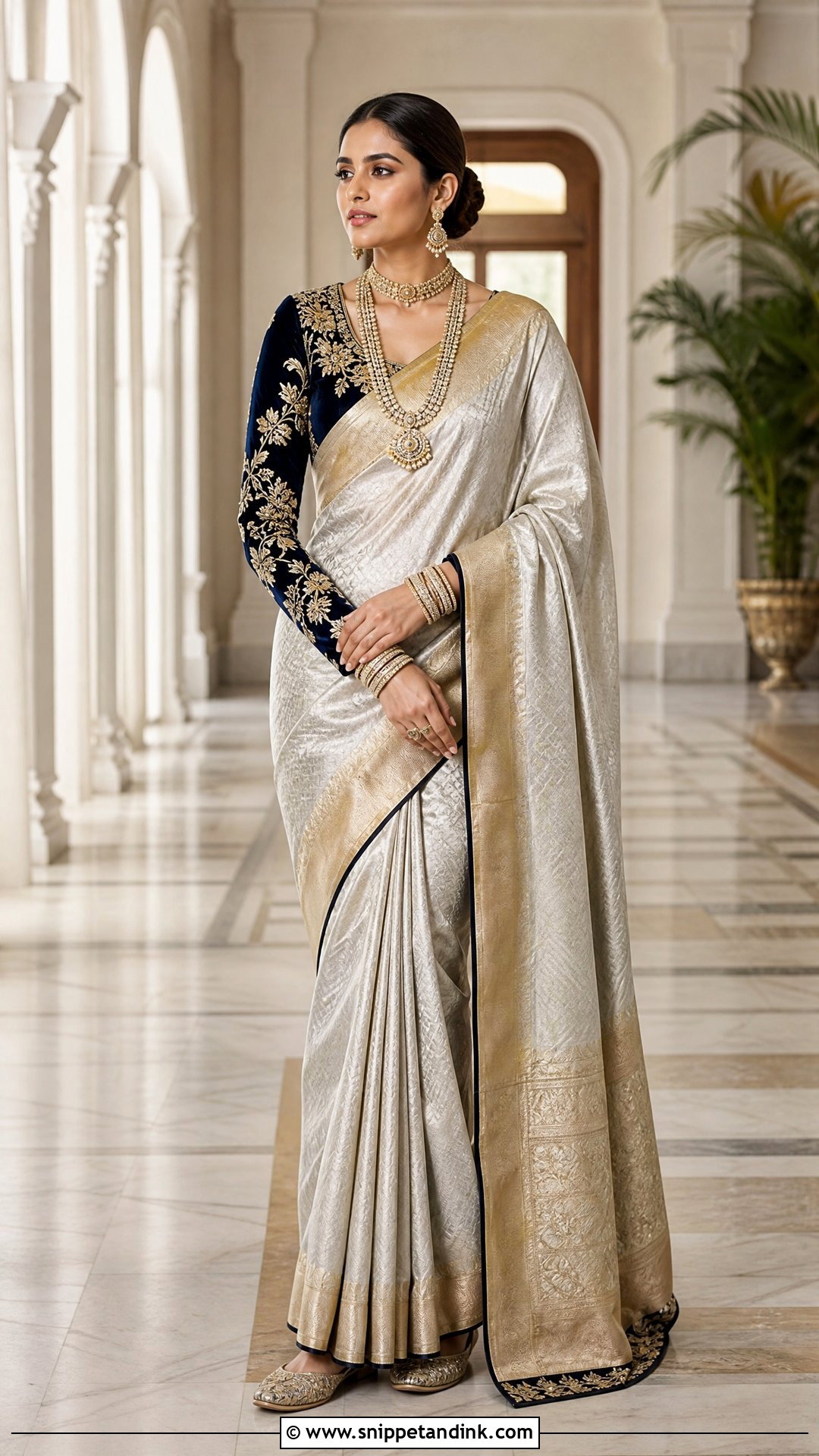 Full Sleeve Bridal Blouse Maggam Work Design - Snippet and Ink - 20 Latest Bridal Blouse Maggam Work Designs