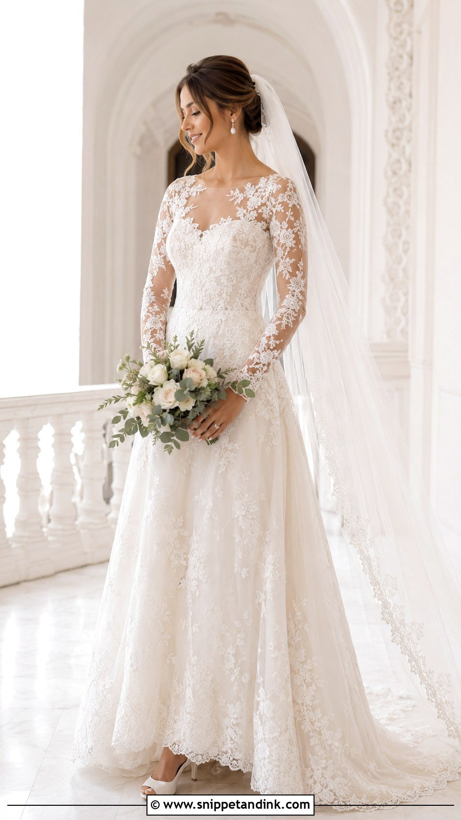 Full Sleeve Lace Wedding Dress - Snippet and Ink - 25 Full Sleeve Wedding Dress Ideas