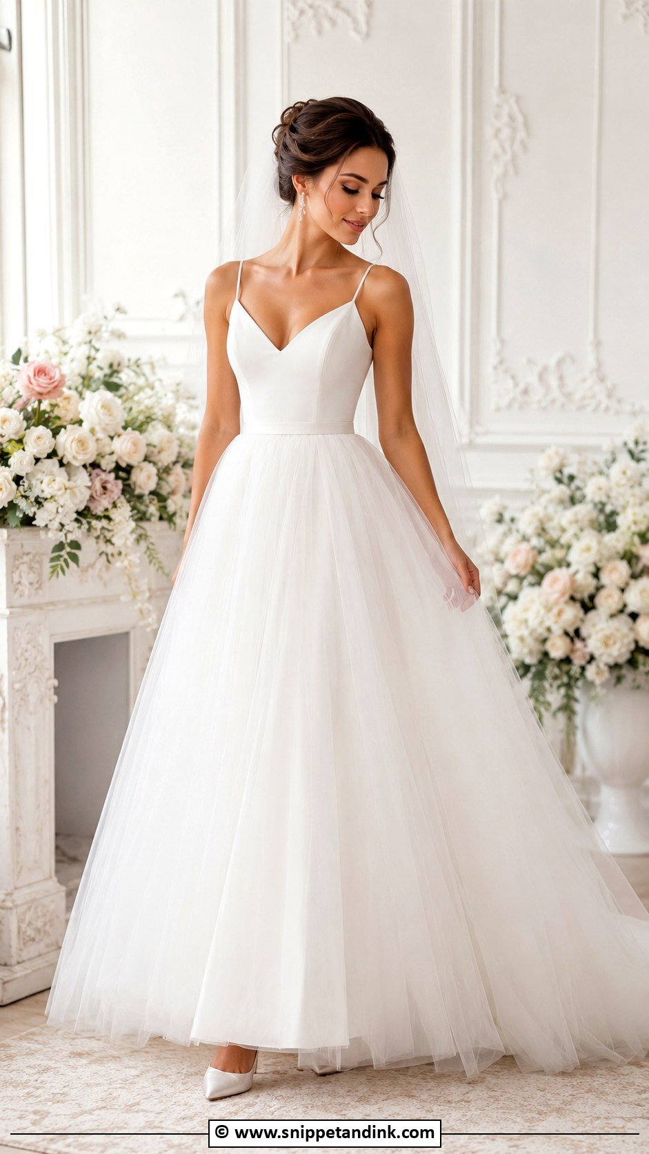 Full Tulle Skirt Wedding Dress - Snippet and Ink - 25 Classic Timeless Classy Wedding Dress Ideas