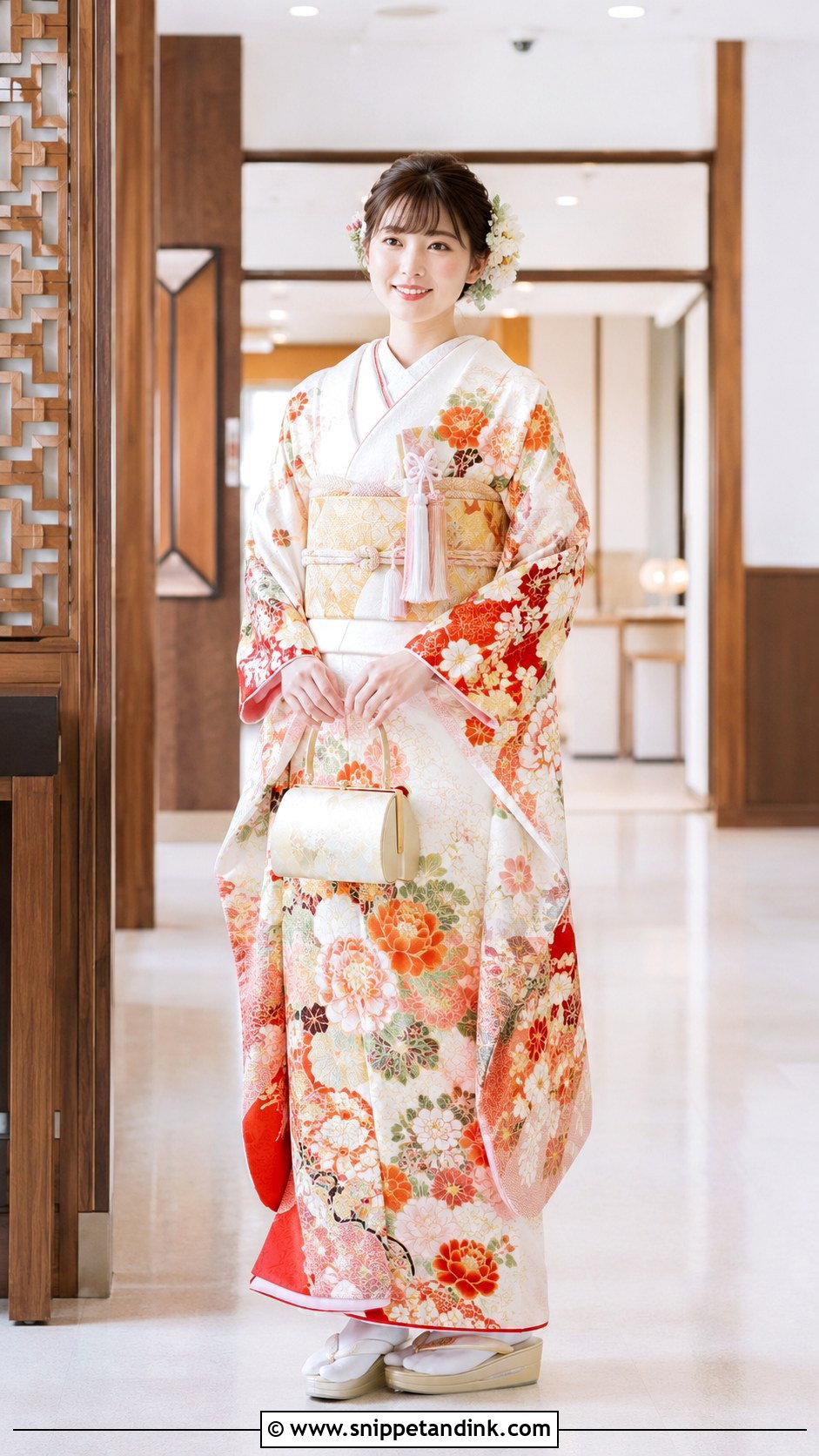 Furisode Wedding Kimono - Snippet and Ink - 30 Japanese Wedding Dress Ideas