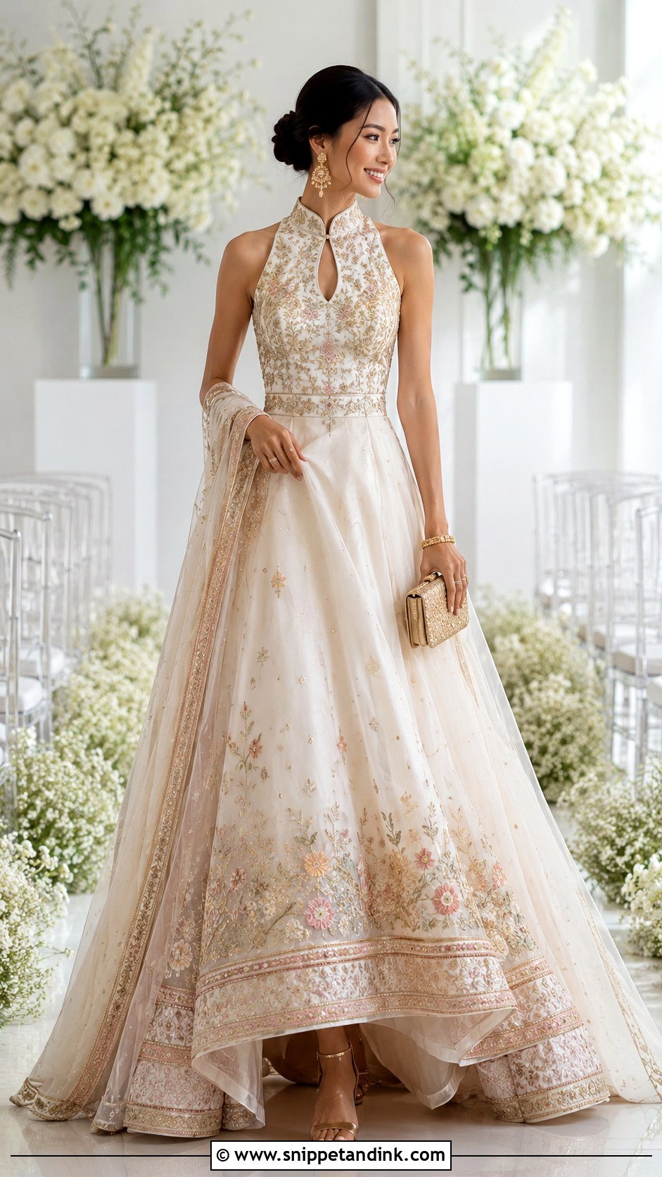 Fusion Asian Wedding Dress - Snippet and Ink - 30 Asian Wedding Dress Ideas