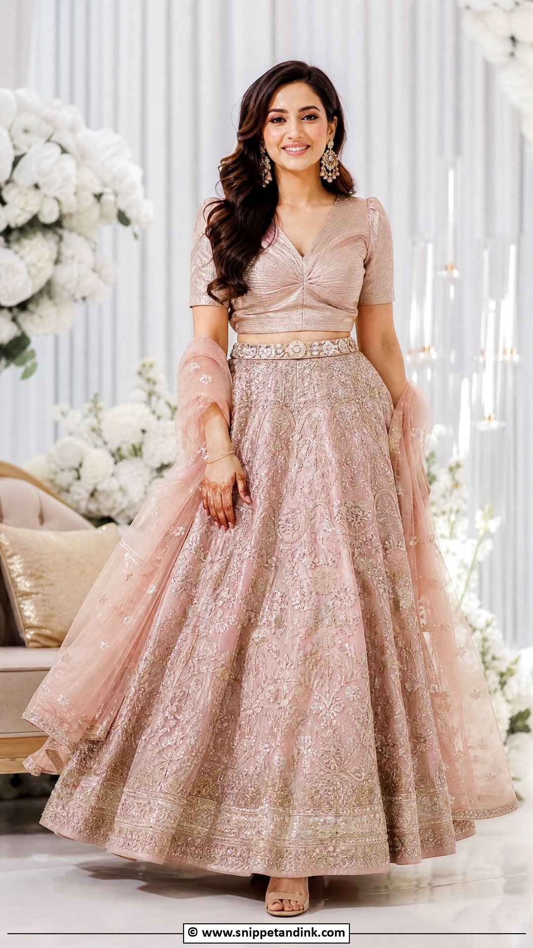 Fusion Skirt Sangeet Outfit - Snippet and Ink - 35 Bridal Sangeet Outfit Ideas