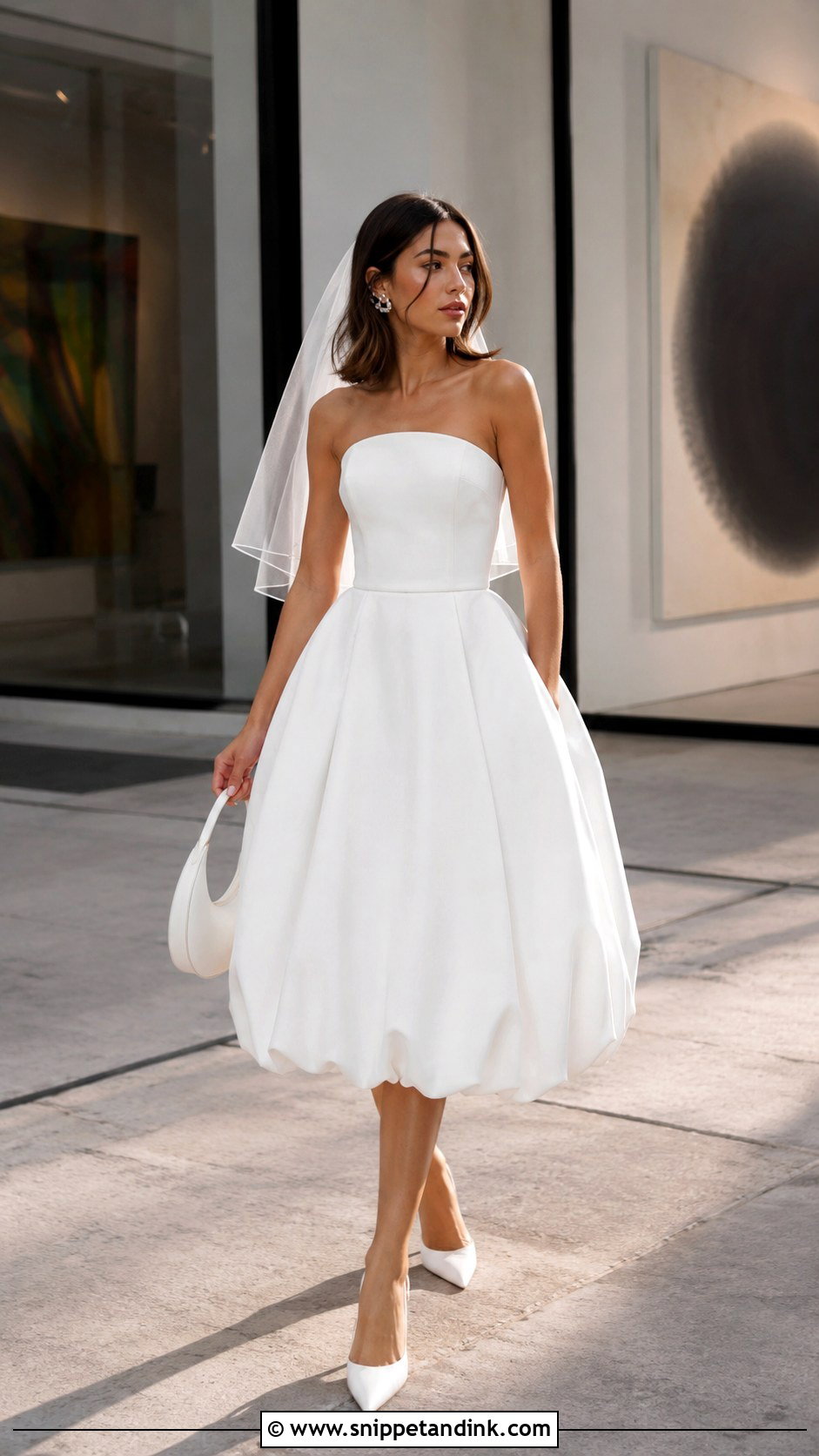 Futuristic Wedding Dress With Bubble Hem - Snippet and Ink - 20 Futuristic Wedding Dress Ideas