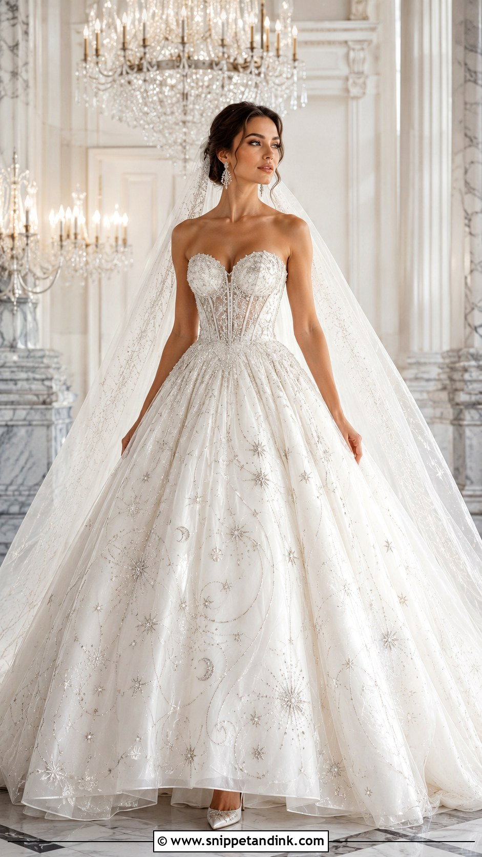 Galactic Ball Gown Wedding Dress - Snippet and Ink - 25 Star Wars Wedding Dress Ideas