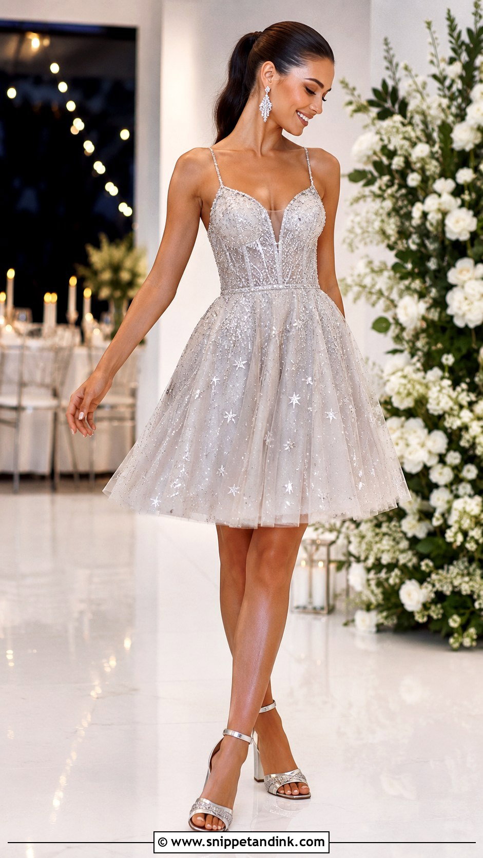 Galaxy Reception Wedding Dress - Snippet and Ink - 25 Star Wars Wedding Dress Ideas