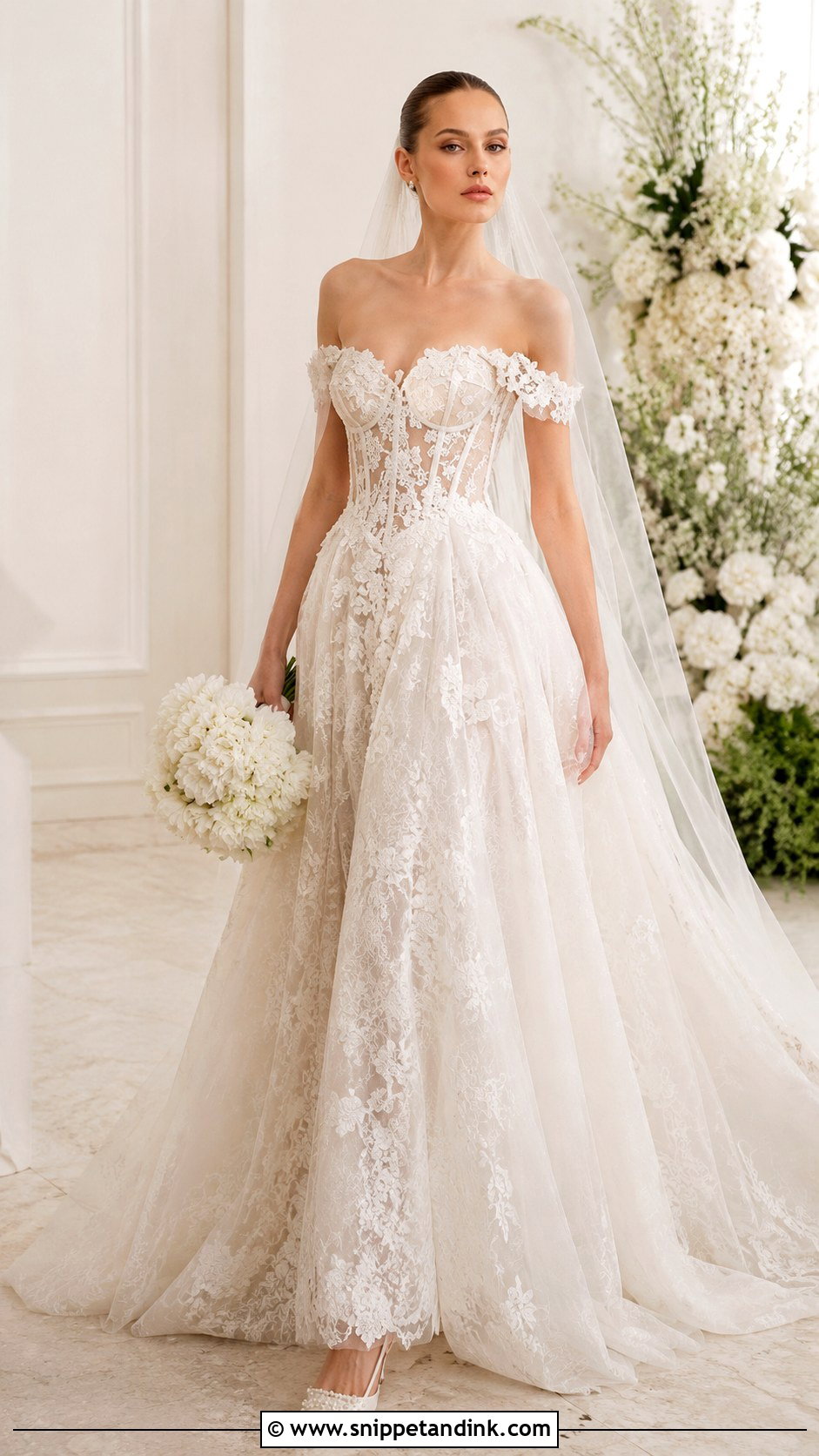 Galia Lahav Basque Waist Bridal Dress - Snippet and Ink - 25 Galia Lahav Bridal Ideas
