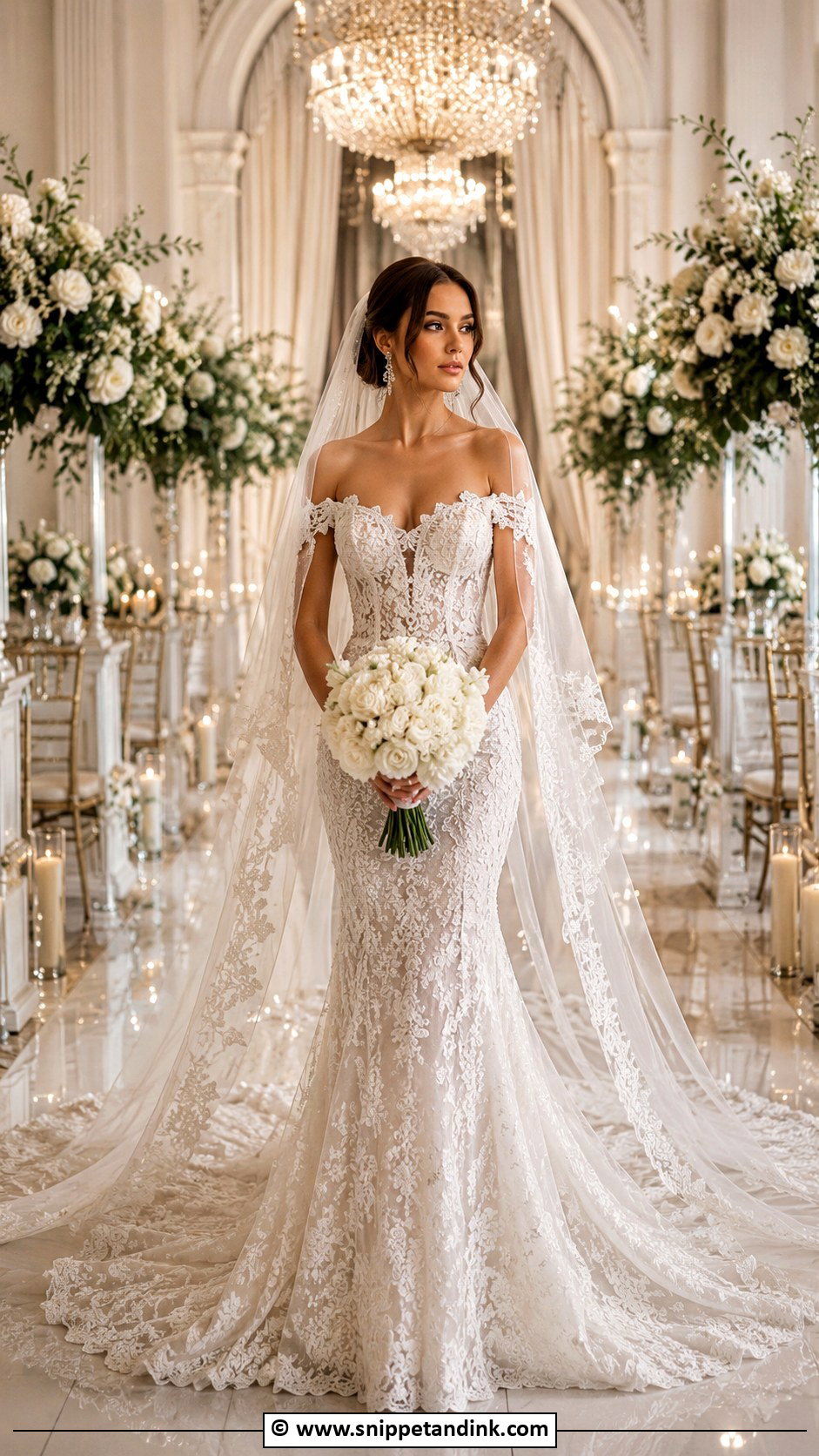 Galia Lahav Cathedral Train Wedding Dress - Snippet and Ink - 30 Galia Lahav Wedding Dress Ideas