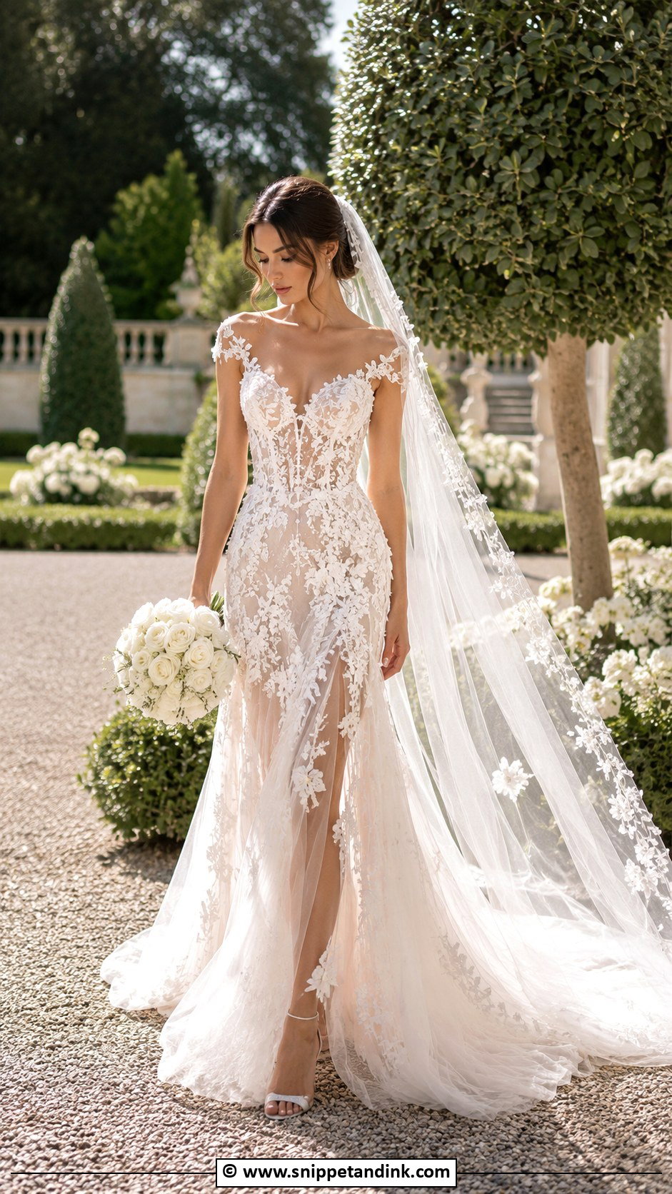Galia Lahav Floral Applique Wedding Dress - Snippet and Ink - 30 Galia Lahav Wedding Dress Ideas