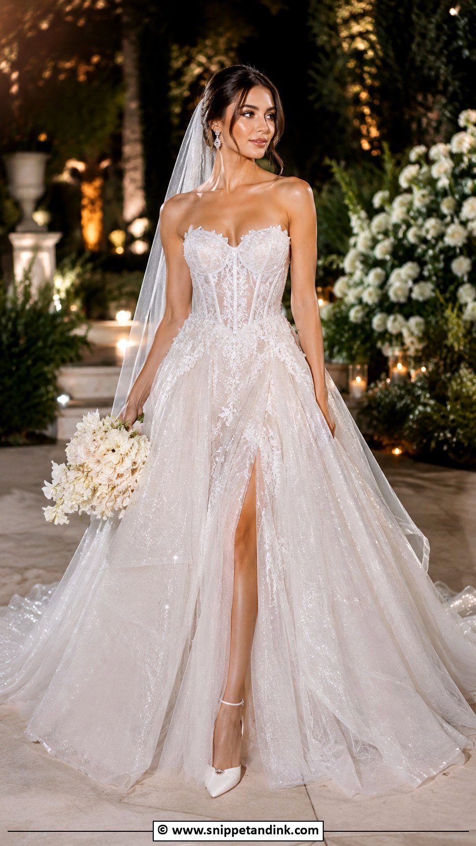 Galia Lahav Glitter Tulle Wedding Dress - Snippet and Ink - 30 Galia Lahav Wedding Dress Ideas