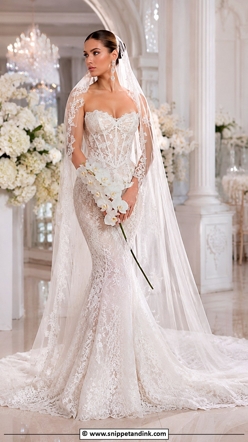 Galia Lahav Lace Mermaid Wedding Dress - Snippet and Ink - 30 Galia Lahav Wedding Dress Ideas