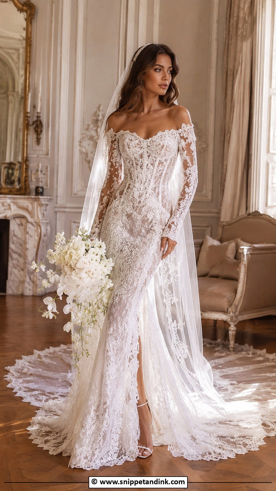 Galia Lahav Long Sleeve Lace Wedding Dress - Snippet and Ink - 30 Galia Lahav Wedding Dress Ideas