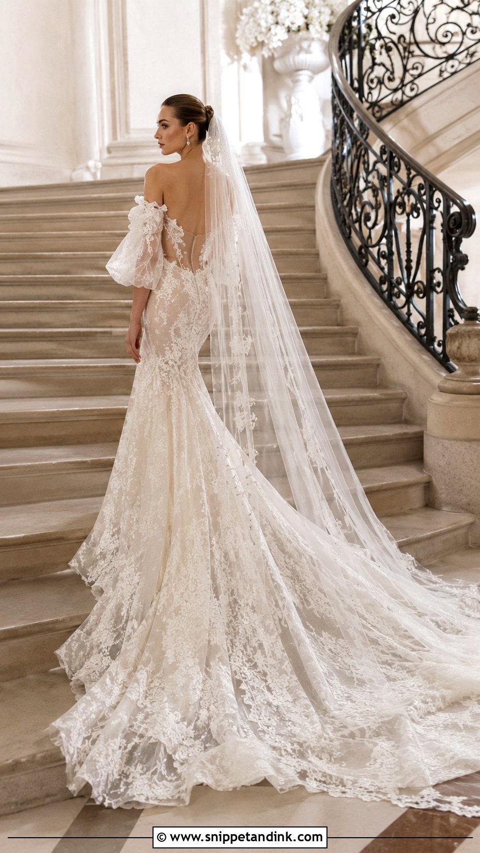 Galia Lahav Long Train Bridal Dress - Snippet and Ink - 25 Galia Lahav Bridal Ideas