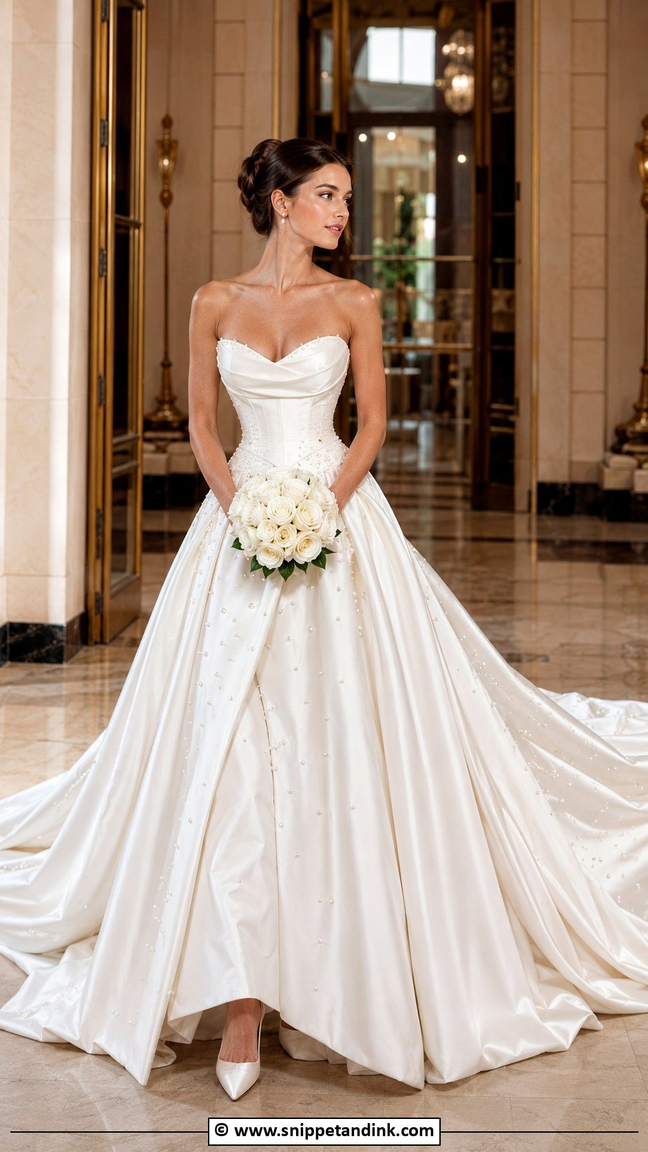 Galia Lahav Satin Ball Gown Wedding Dress - Snippet and Ink - 30 Galia Lahav Wedding Dress Ideas