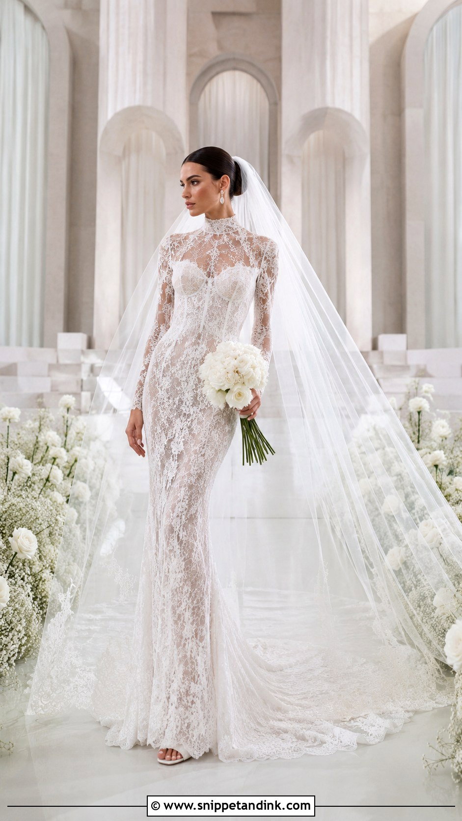 Galia Lahav Statement Veil Bridal Look - Snippet and Ink - 25 Galia Lahav Bridal Ideas