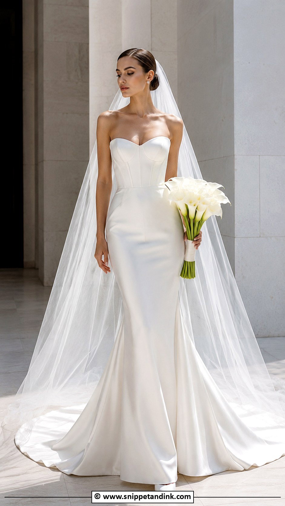 Galia Lahav Strapless Satin Wedding Dress - Snippet and Ink - 30 Galia Lahav Wedding Dress Ideas