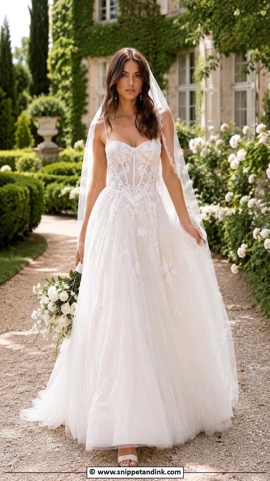 Galia Lahav Tulle A Line Wedding Dress - Snippet and Ink - 30 Galia Lahav Wedding Dress Ideas