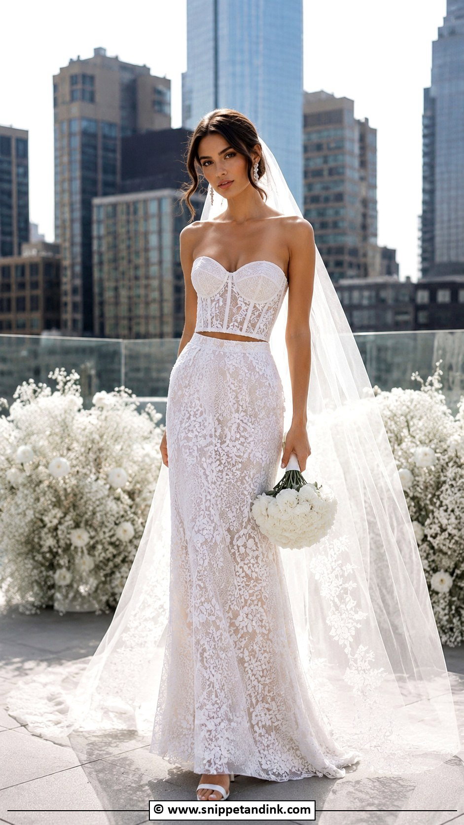 Galia Lahav Two Piece Wedding Dress - Snippet and Ink - 30 Galia Lahav Wedding Dress Ideas
