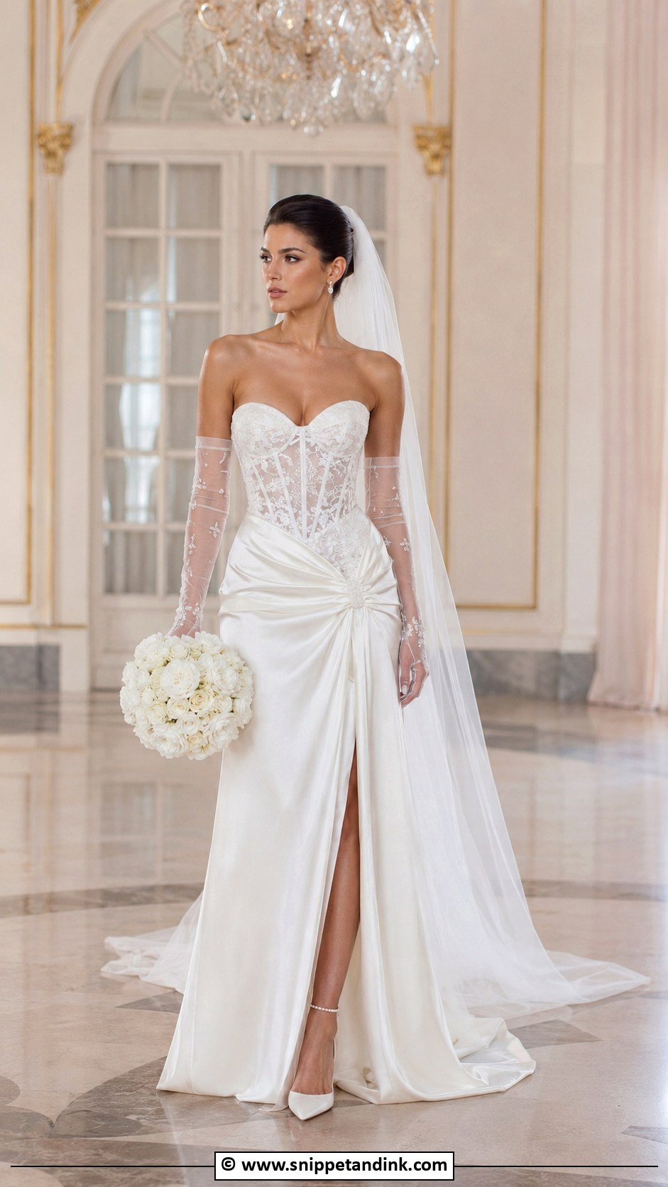 Galia Lahav Wedding Dress With Gloves - Snippet and Ink - 30 Galia Lahav Wedding Dress Ideas