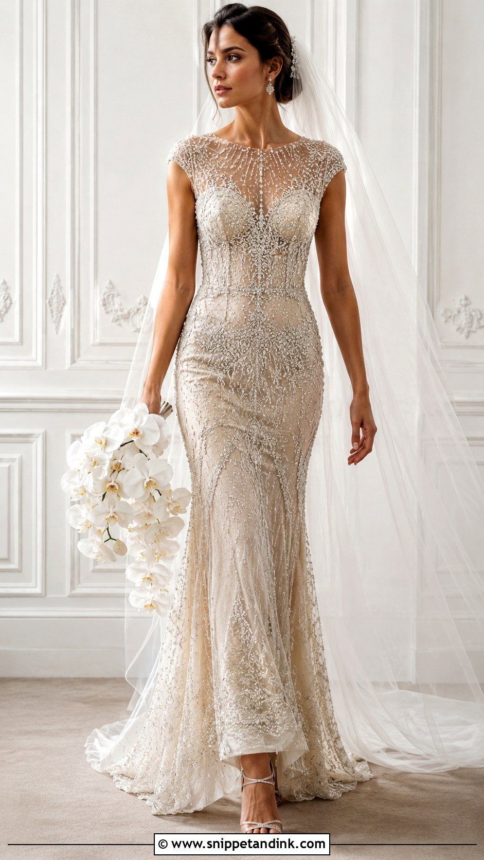 Galliano Beaded Wedding Dress - Snippet and Ink - 20 Galliano Wedding Dress Ideas