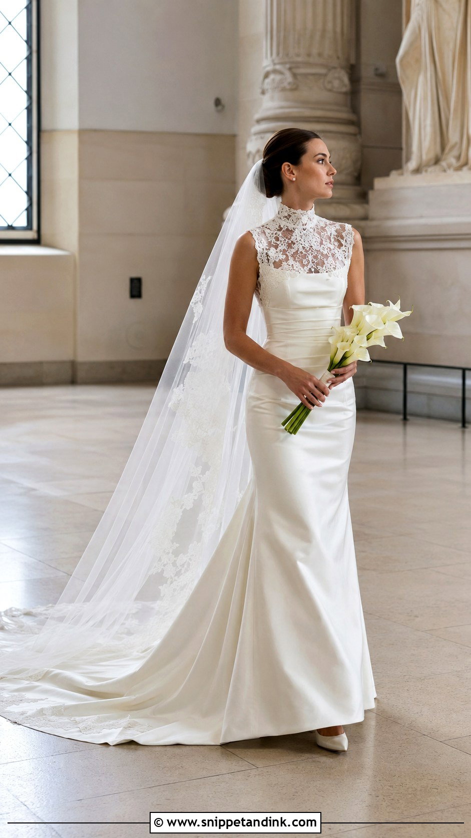 Galliano High Neck Wedding Dress - Snippet and Ink - 20 Galliano Wedding Dress Ideas