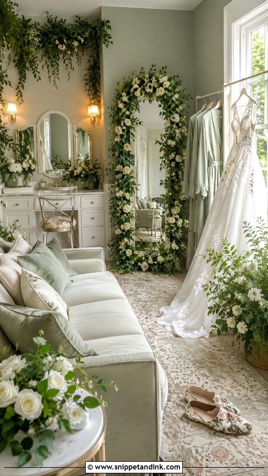 Garden Bridal Suite - Snippet and Ink - 20 Bride Suite Ideas
