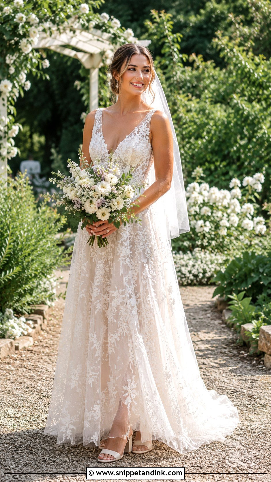 Garden Bridal Wedding Outfit - Snippet and Ink - 30 Bridal Wedding Outfits