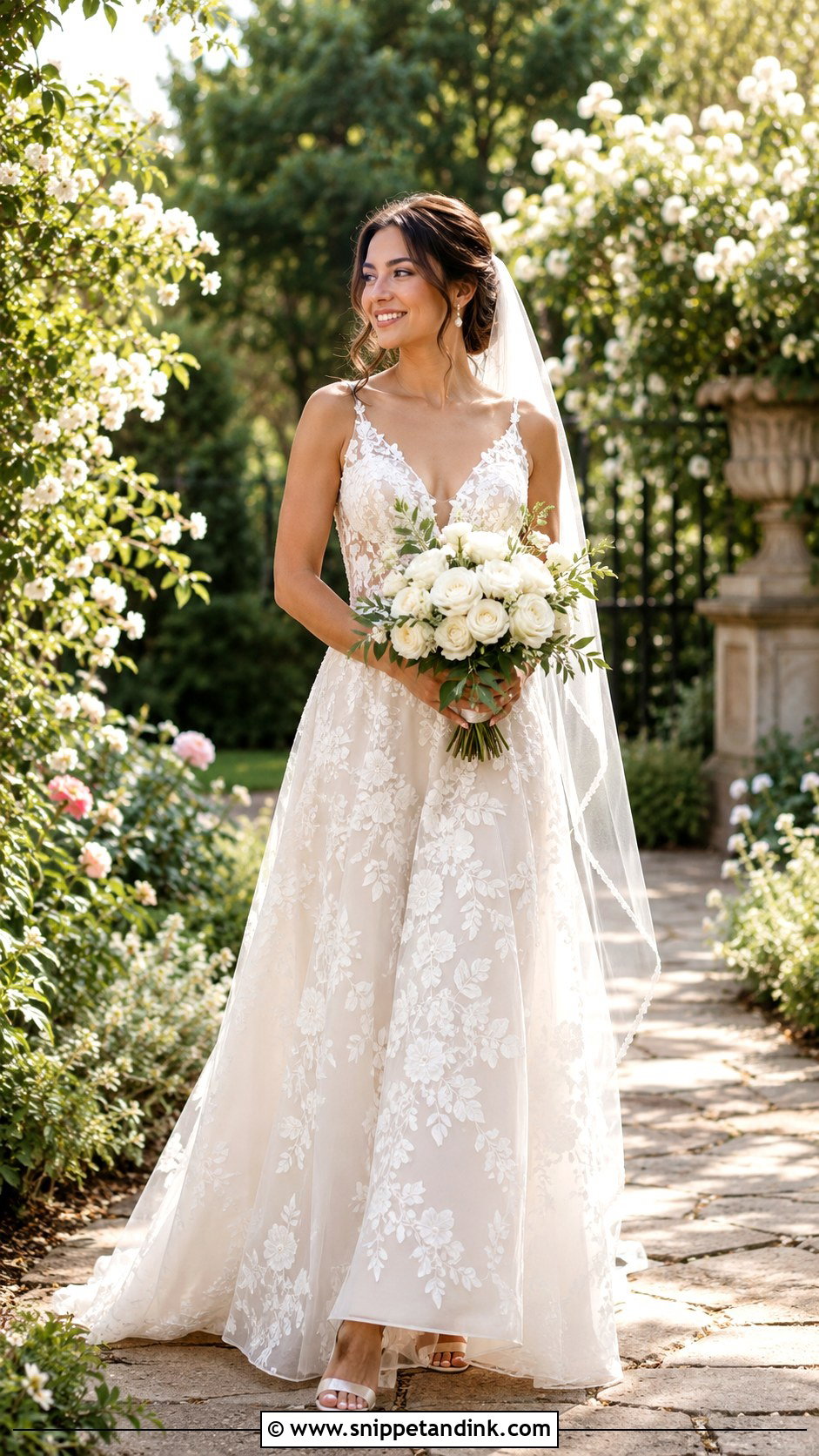 Garden Bride Look - Snippet and Ink - 25 Timeless Bride Ideas