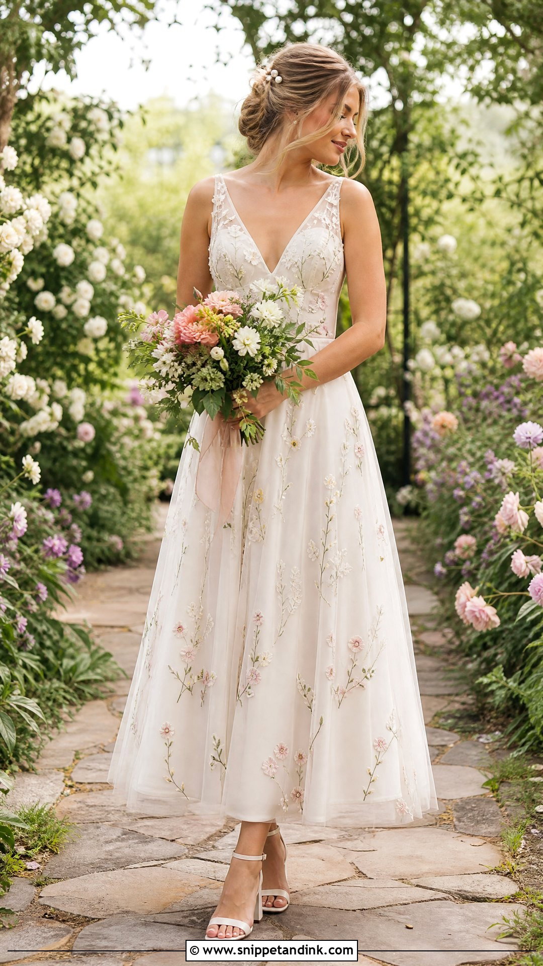 Garden Elopement Dress - Snippet and Ink - 25 Elopement Outfit Ideas