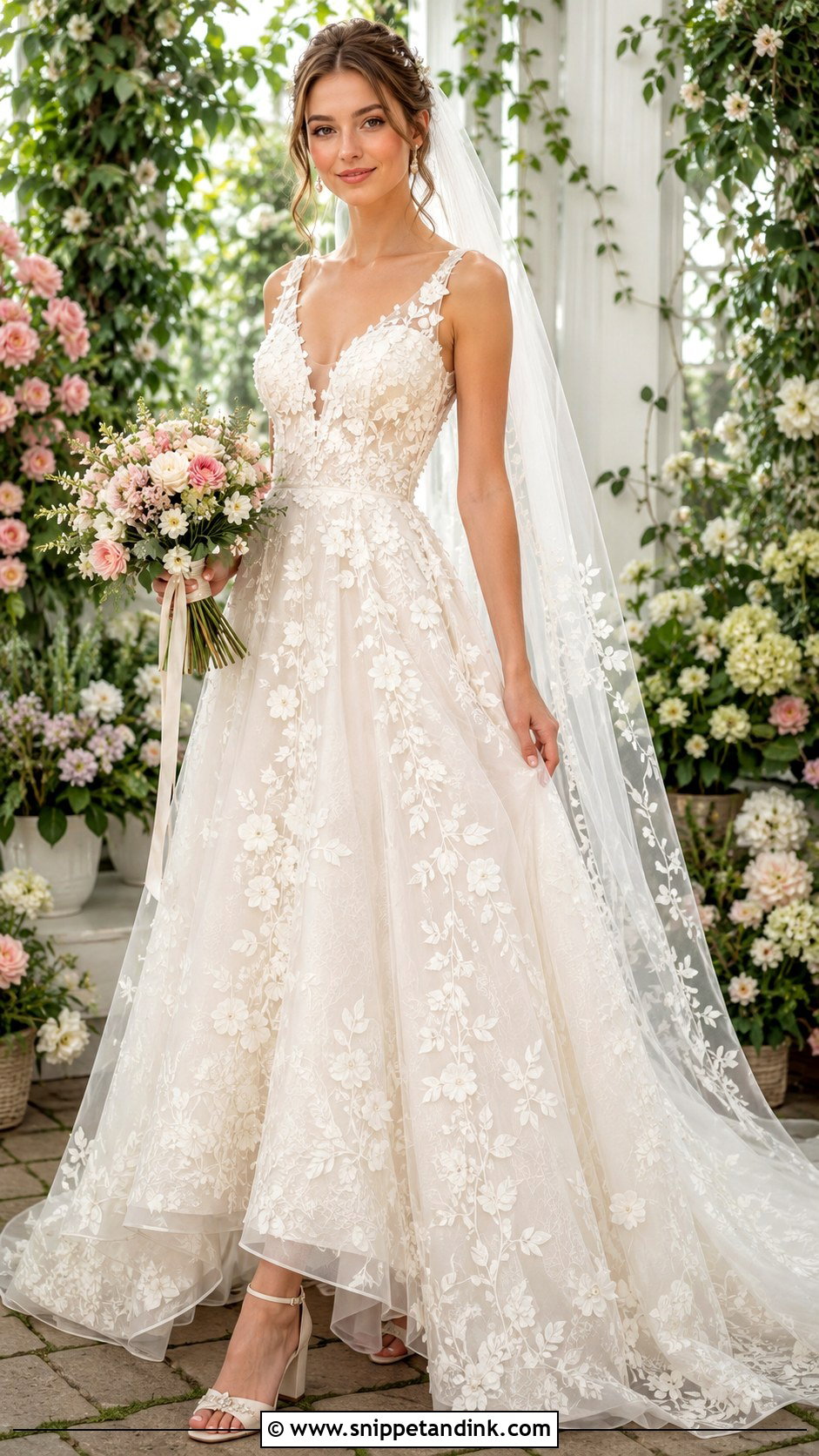 Garden Fairy Wedding Dress - Snippet and Ink - 30 Whimsical Wedding Dress Fairies Ideas