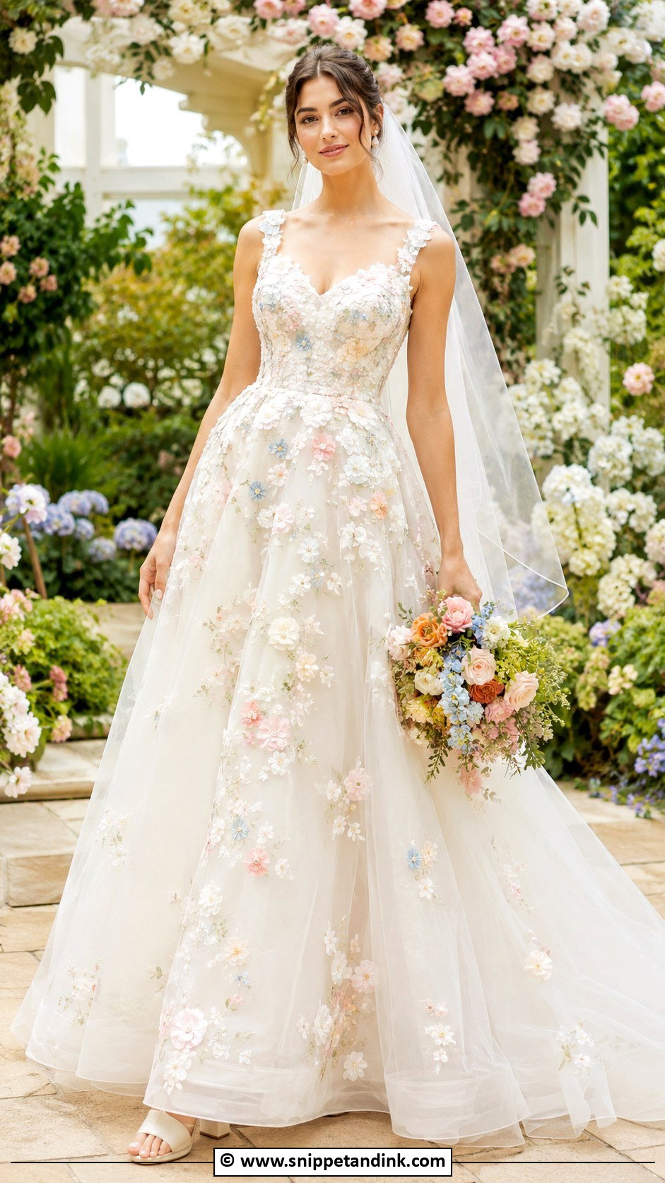 Garden Fantasy Wedding Dress - Snippet and Ink - 30 Fantasy Inspired Wedding Dress Ideas