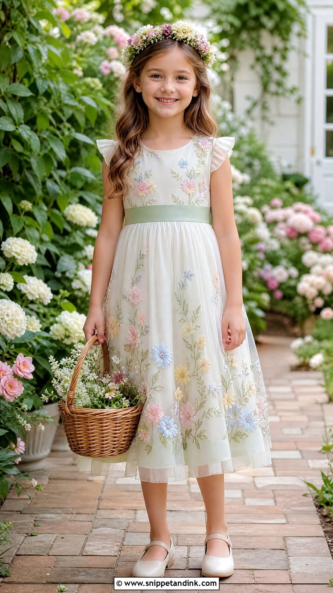 Garden Flower Girl Dress - Snippet and Ink - 25 Girl Wedding Dress Ideas