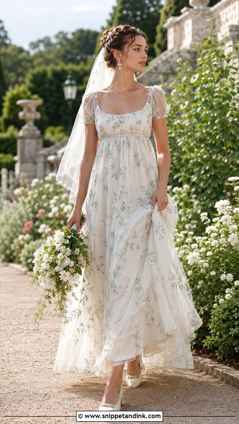Garden Francesca Bridgerton Wedding Dress - Snippet and Ink - 20 Francesca Bridgerton Wedding Dress Ideas