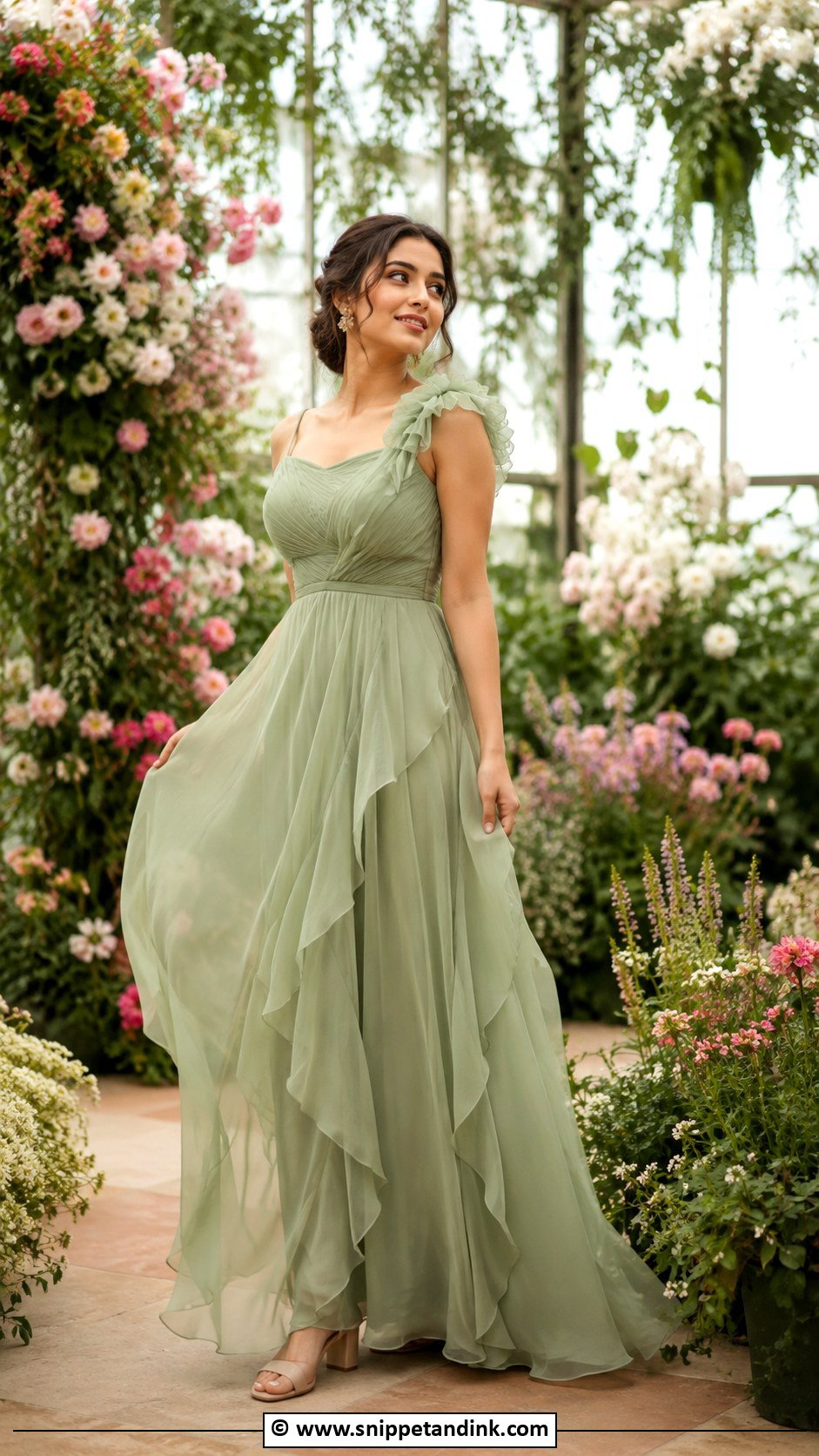 Garden Gown Prewedding Outfit - Snippet and Ink - 30 Prewedding Outfit Ideas