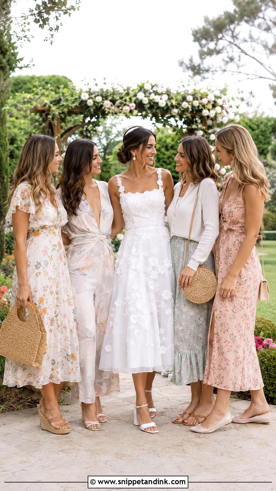 Garden Party Bachelorette Outfit - Snippet and Ink - 20 Bachlorette Outfit Theme Ideas