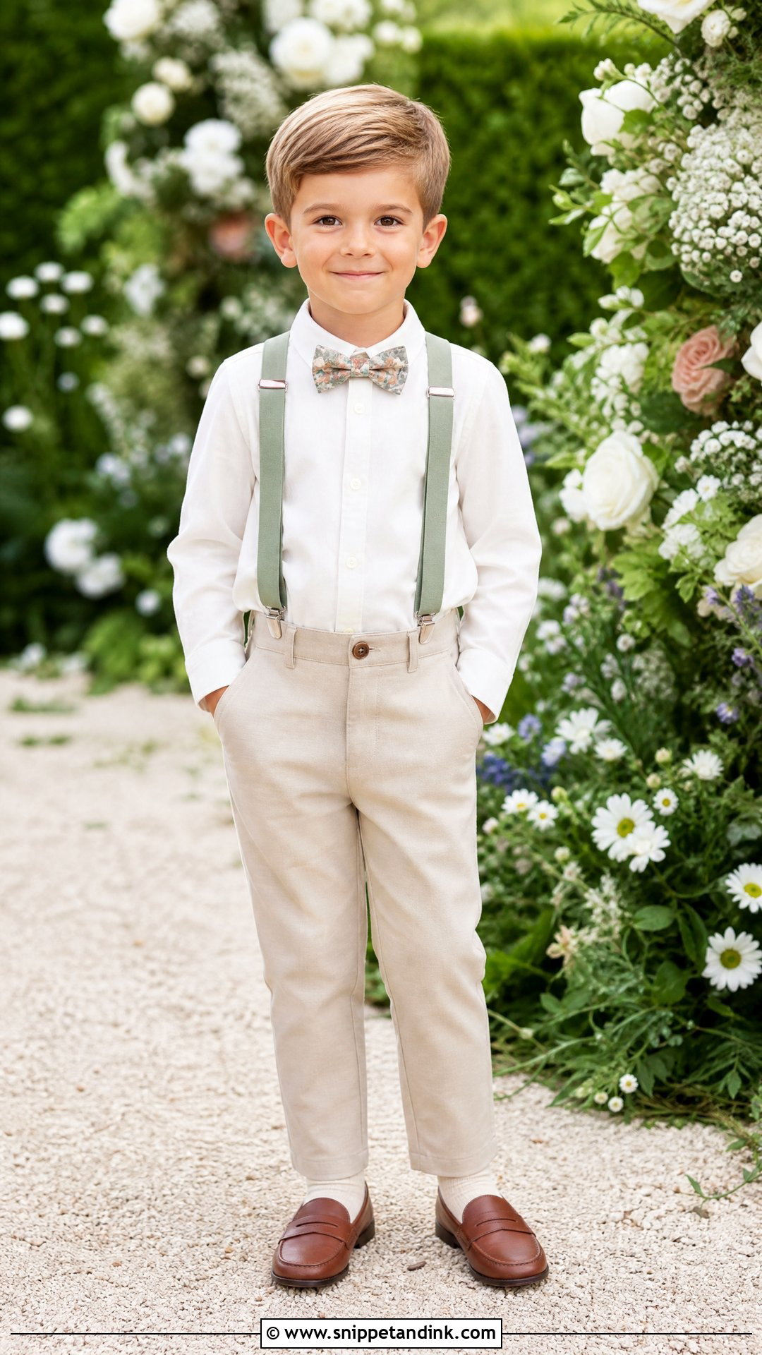 Garden Ring Bearer Suspenders Outfit - Snippet and Ink - 20 Ring Bearer Suspenders Outfit Ideas